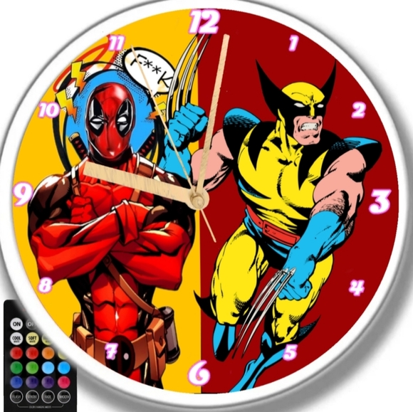 Dead Pool n Wolverine clock - Picture 4 of 4